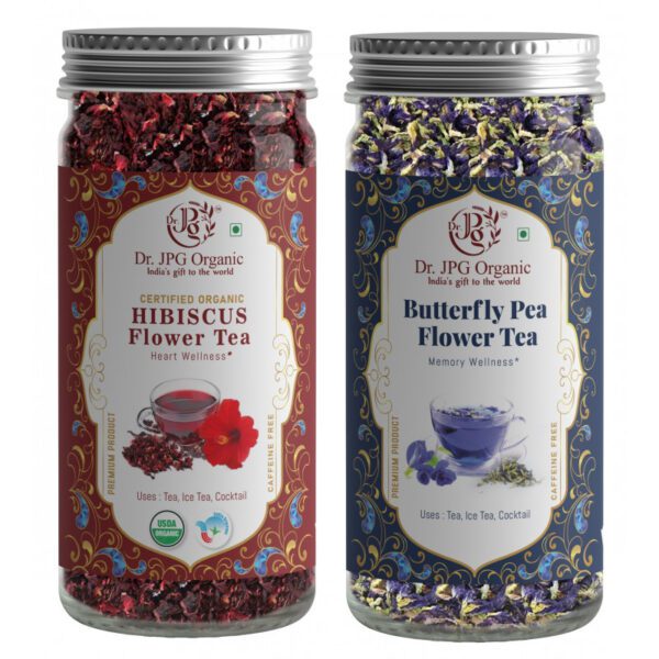 Blue Tea (Butterfly Pea Tea) 25g & Hibiscus Tea 50g