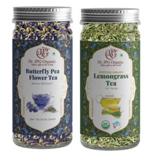 Blue Tea 15g & Lemongrass Tea 25g | 100% Organic | INDIA ORGANIC Certified | ISO & GMP Certified