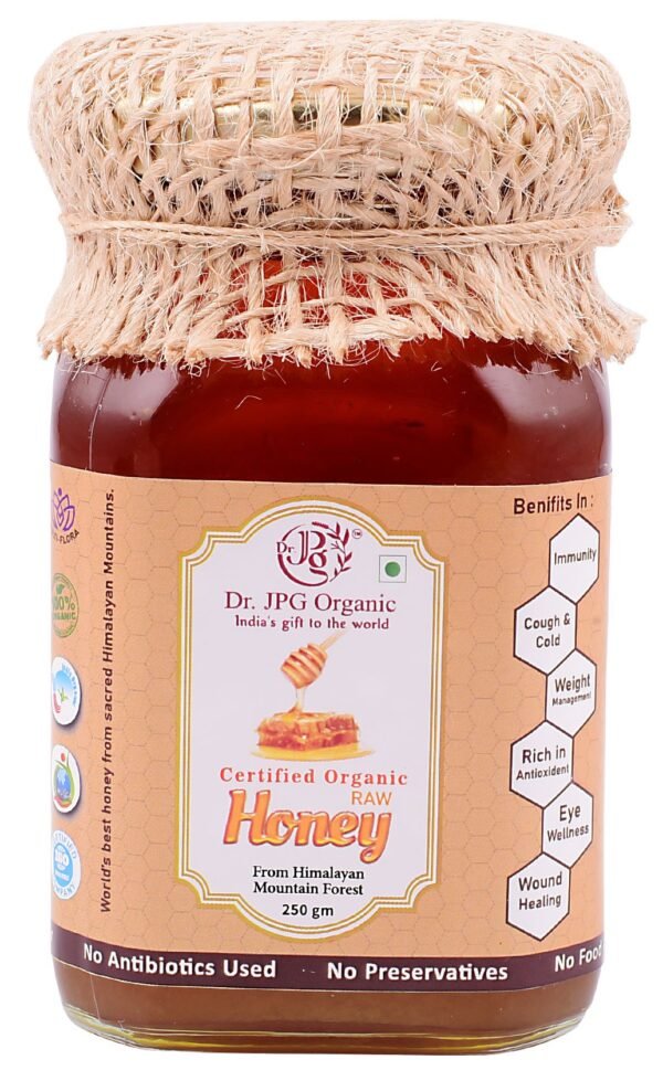 Dr. JPG Orgnaic Honey 250g | INDIA Organic Certified | ISO & GMP Certified. - Image 6