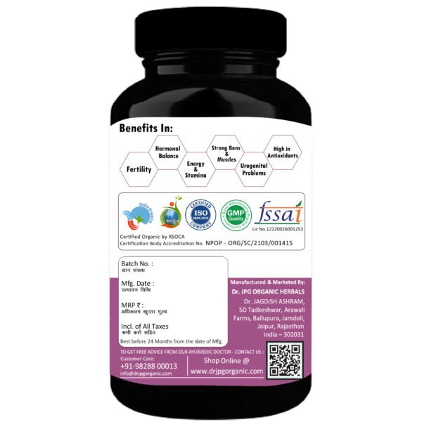 Women wellness 500mg, 60veg Cap. | INDIA Organic Certified | ISO & GMP Certified - Image 2