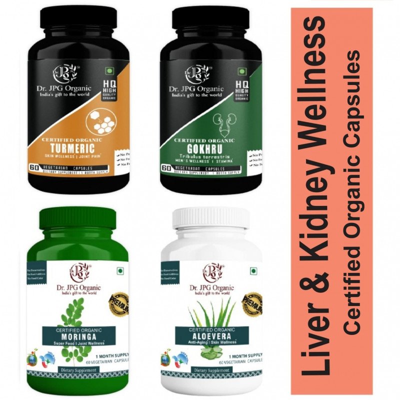thumbnail image 2 of Organic India Liver Kidney Support – 180 Veg Capsules, Gut Health Supplement 2 of 5